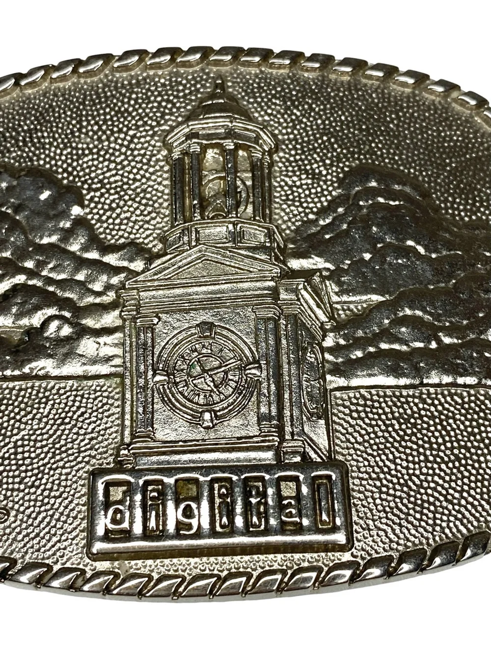 O.C. Tanner Vintage 80s Digital Equipment Corporation Clock Tower Belt Buckle